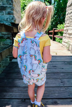 Load image into Gallery viewer, Knotted Shortalls Unicorn
