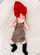 Knotted Shortalls Cheetah Print