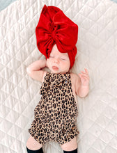 Load image into Gallery viewer, Knotted Shortalls Cheetah Print
