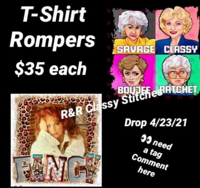 T shirt rompers
