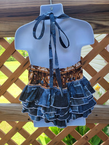 Horse Ruffle Romper