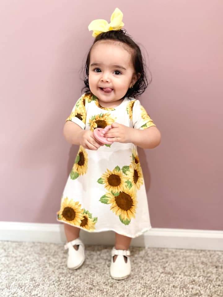 Sunflower t shirt dress