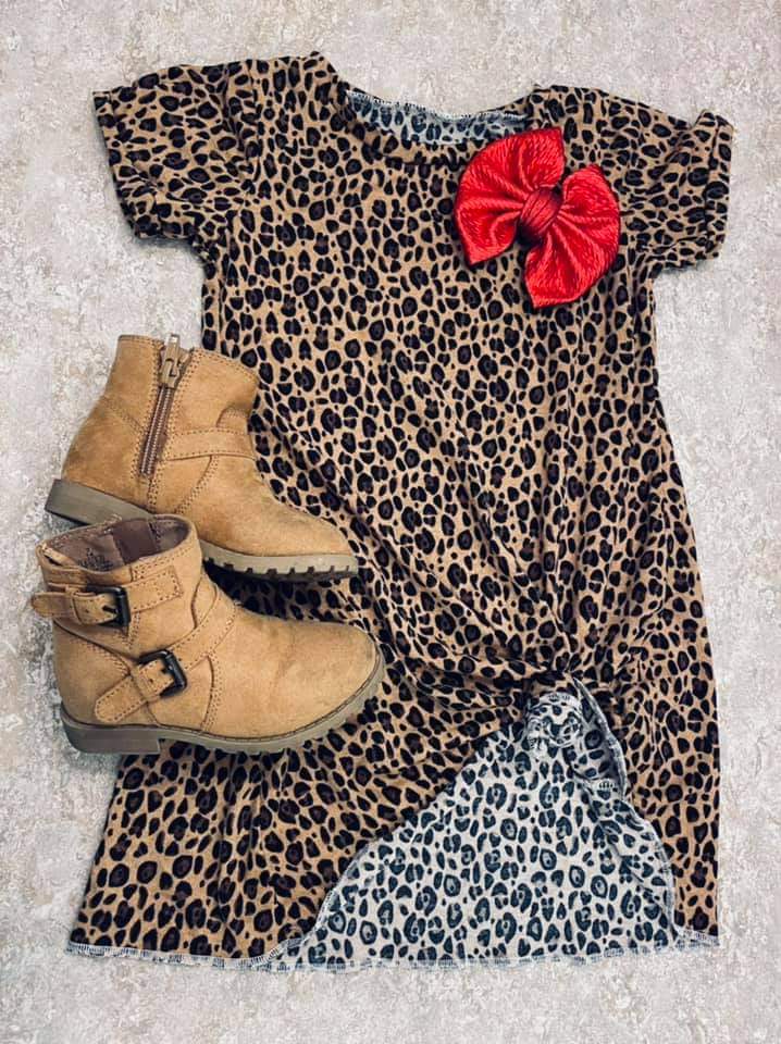 T shirt dress Cheetah print