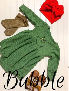Grinch Bubble or Romper
